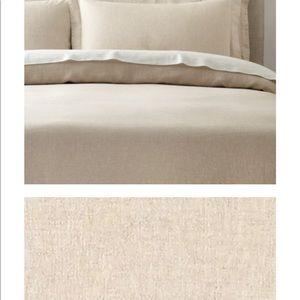 Restoration Hardware, King size duvet cover. Brand new. Never used. Color:sand